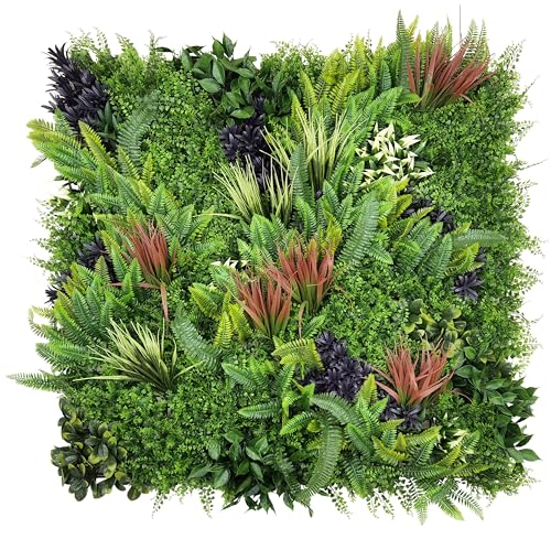 BONERVA | Jardín Vertical Artificial Amazonas | Pack 3 Piezas 100x100 Cm (3m²) | Planta Artificial Decorativa para hogar, Oficina, Hotel, Restaurante, etc. | MAL1218
