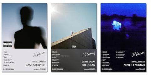 Louliex Poster mit Daniel Caesar, limitierte Auflage, ungerahmt, 20 x 30 cm, Papierposter, Schlafzimmer, Dekoration, Büro, Raumdekoration, Geschenk