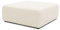 DOMO. collection Polsterhocker Adrian, Modul-Sofa, Hocker, Modul-Couch, Einzel-Polsterelement, kombinierbar, Sitzhocker, 108 x 108 x 42 cm (BxTxH), creme.