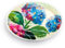 DEMDACO byDesign Serving Collection Hortensie Ajisai Serviertablett aus Bambus und Melamin, groß, oval, 50,8 x 35,6 cm