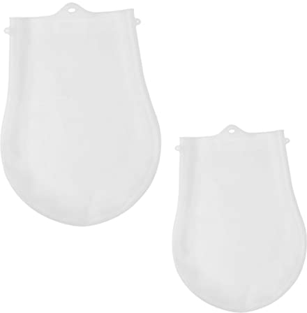 ABOOFAN 2 Pz Borsa per in silicone Accessorio per impastare bistecchiera antiaderente tasca da pasticcere antiaderente borsa per impastare addensata mescolare borsa da cucina