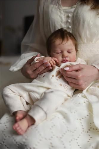 Anano Reborn Baby Puppen Loulou 20 inches Wasserdicht Anatomisch Korrekte Full Vinyl Körper Baby Boy mit Hand Wurzelhaar für Kinder Alter 3+