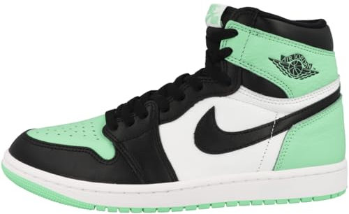 Nike Air Jordan 1 Retro High OG Herren Basketball Trainers DZ5485 Sneakers Schuhe (UK 8.5 US 9.5 EU 43, White Black Green Glow 130)