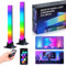 Smart LED Light Bars, Led TV Retroilluminazione Intelligente, Lampada RGB Torre di Illuminazione, Intelligente Arcobaleno con APP e Telecomando per PC, TV, Sala Giochi e Case Copmuter (32CM180°)