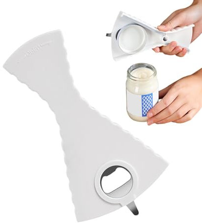 Under Cabinet Jar Opener | Jar Lid Opener Tool - Easy Grip & V-Shape Design Multi-Functional Opener for Kitchen Convenience for Seniors & Weak Hands