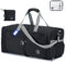 BAGZY Faltbare Reisetasche für Herren & Damen 120L，Groß Wasserdicht Sporttasche mit Schuhfach Breite Schultergurte Leichte Weekender Übernachtungstasche Duffel Taschen Saunatasche Travel Bag