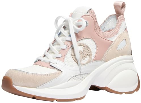 Michael Kors Baskets Zuma Knit Trainer pour femme, Rose fumé, 38 EU