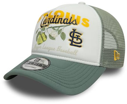 New Era St. Louis Cardinals A-Frame Trucker Cap Fruit Collection Pink - One-Size
