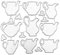 Tea Pot de découpe en métal pour enfants et filles