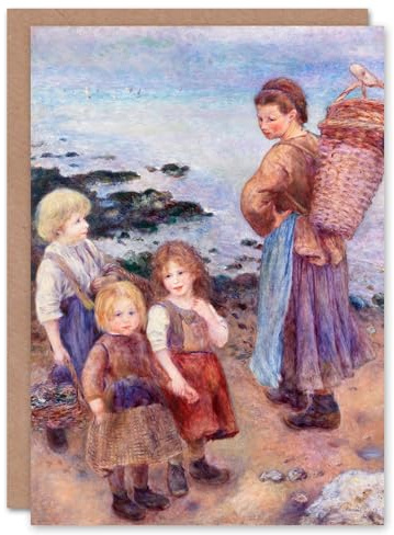 Artery8 Pierre Auguste Renoir Art Card Mussel Fishers at Berneval