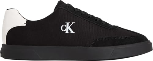 Calvin Klein Herren Cupsole Sneaker Low Prof Cupsole Cv Low Top, Schwarz (Black/Bright White), 40
