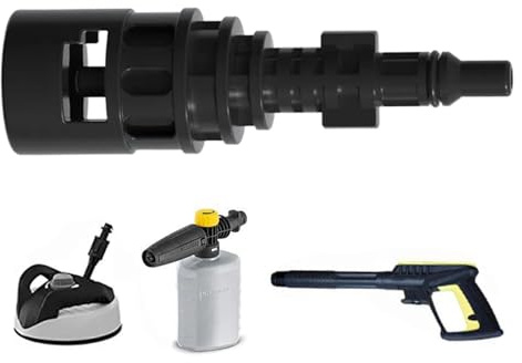 Renchey Conector de Manguera para Hidrolimpiadora | Adaptador Para Manguera De Jardín De Lavadora A Presión,Accesorios Conexión Y Cambio Rápido Para Coche Y Jardín