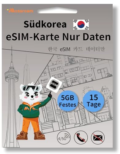 Koreanische SIM-Karte – Highspeed 4/5G LTE für schnelles Surfen, 15-Tage-Plan, 5 GB Prepaid-Daten insgesamt, 3-in-1-SIM-Karte für Geschäftsreisende in Korea