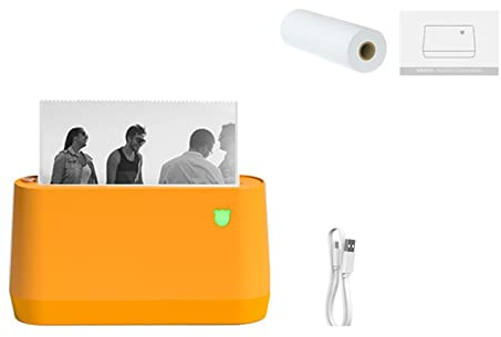 IXMLDAXD imprimante, Imprimante Photo Portable sans Fil Bluetooth(Or A9s Max 203DPI)