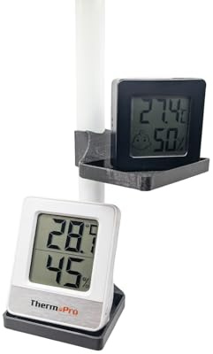 3DGROW 2x Eckregal 22mm 6x4cm Zubehör für Growbox Thermometer Hygrometer Mars Hydro Spider Farmer AC Infinity Secret Jardin GrowPro Homebox
