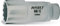 Hazet 880TZ-10 Douille carré creux 10 mm/profil traction à 12 pans extérieurs Taille 10 longueur 54 mm