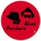 1art1 Blues Brothers Hüte Und Sonnenbrillen Poster-Sticker Tattoo Aufkleber 9x9 cm