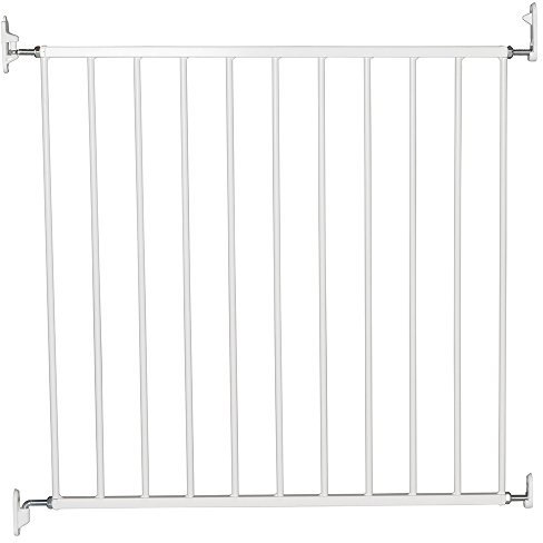 Safetots Single Panel Metal Stair Gate, 72cm - 78.5cm, White, Baby Safety Gate, Single Panel Swing Gate