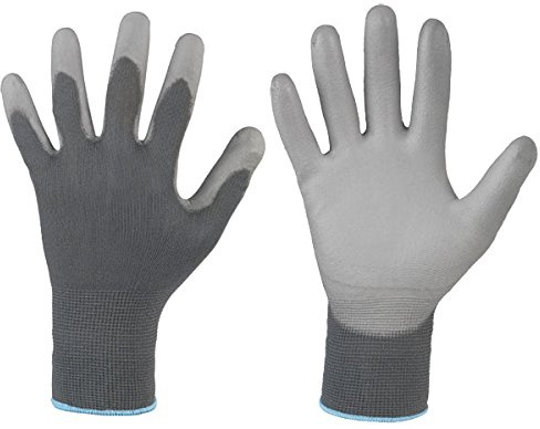 Profi PES/PU Handschuhe GreyGrip Gr.10 grau/grau EN388-4131
