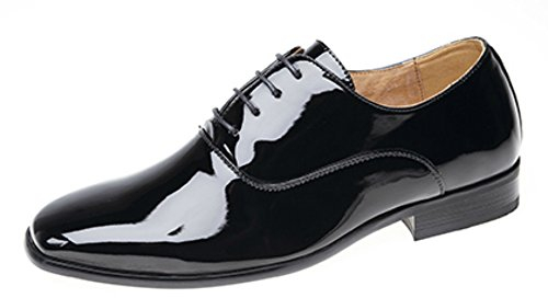 Scarpe eleganti da bambino, da matrimonio/da ballo/formali, finitura in vernice, Nero (Nero ), 37 EU