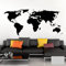 Grandora Wandtattoo Weltkarte Erde Globus Karte I hellgrau 150 x 65 cm I Welt Atlas Schlafzimmer Wohnzimmer Wandsticker Wandaufkleber W698