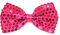 TrendandStylez Pailletten Fliege Rot Schwarz Silber Gliter 9 x 12cm (Pink)