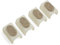 Design61 Filzgleiter 4er Set für Freischwinger Stuhlgleiter Ø 24-25 mm Möbelgleiter mit geräuschdämpfender Filzgleitfläche