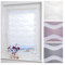 ourdeco® Doppel-Rollo, Duo-Rollo / 80 x 210 cm in Wellenform Wave weiß/lichtdurchlässig, Blickdicht/Klemmen=Montage ohne Bohren=Smartfix=Klemmfix=Easy-to-fix