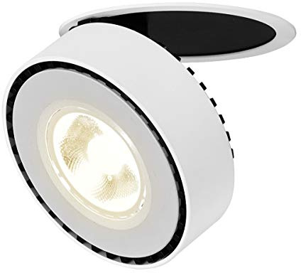 Dr.lazy 12W LED Deckenstrahler Einbauleuchten Deckenspots LED Einbaustrahler Deckenleuchten LED Deckenspot schwenkbar LED Einbauspot Innenbeleuchtung,10X3.5CM, Lochmaß: 9cm (Weiß-4000K)