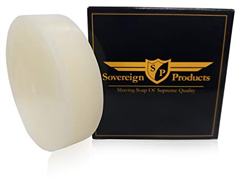 Sovereign Products Shaving Soap of Supreme Quality (Menthol Scented) 125g