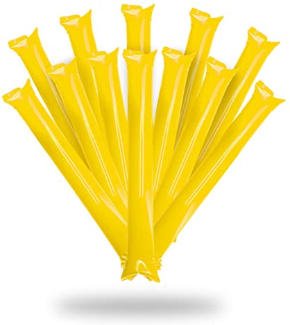 Pack 50 Pares Aplaudidores Hinchables Reutilizables para Deportes | Bastones Inflables Thunder Sticks para Estadios de Fútbol, Baloncesto, Maratones y Eventos Deportivos