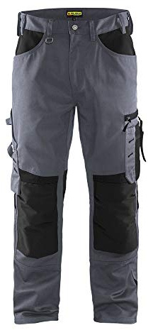 Blaklader 155618609499C150 Handwerker Arbeitshose ohne Nageltaschen, Grau/Schwarz, Größe C150