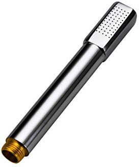 High-Pressure Brass Hand Shower Water-Saving Shower Head, Single-Head Chrome-Plated Booster Shower, Bathroom Shower Universal Sprinkler Set A