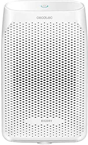 Cecotec Deshumidificador eléctrico silencioso BigDry 2500 Essential 360-750 ml/día,depósito Transparente de 2 litros, Cobertura hasta 25 m2, Filtro extraíble y Lavable, Apagado automático Título