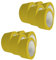 Handelskönig 10 x PVC-Schutzband gelb 50 mm x 33 m gerillt Putzerband Putzband Klebeband Abklebeband