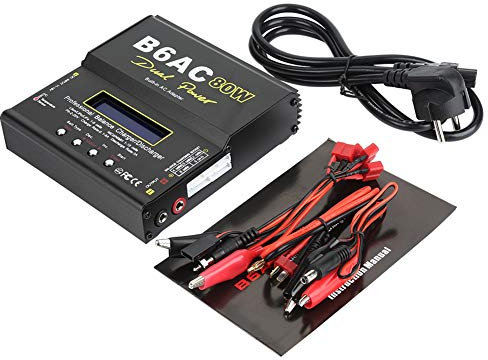 Oumefar Chargeur d'équilibre de batterie numérique LCD 80W 1 6 cellules déchargeur de batterie LiPo pour batterie Li ion Li Po NiCd Ni MH RC
