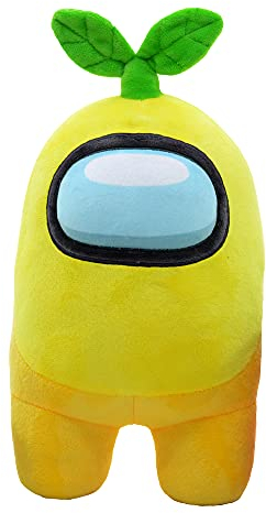 Plüschtiere Offizielles Produkt von Among Us - Gelb mit Pflanze- Super Soft Qualität