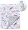 CREVENT – Couverture en Peluche Douce pour bébé et Nouveau-nés, pour Filles,75cmx100cm