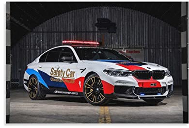 KYNA Rennwagen-Poster für BMW M5 Motogp Sicherheitsauto-Poster, dekoratives Gemälde, Leinwand, Wandposter und Kunstbild, modernes Familien-Schlafzimmer, Dekoration, Poster, 30 x 45 cm