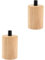 OSALADI Cache Douille Pour Lustre Pendaison 2 Pièces Support De Lampe En Bois Couverture De Lumière De Bougie De Lustre Bougie Couvre Les Manches Ampoule à Led Plastique E27 Tête De Lampe Art Du Bois