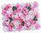 Ronyme Fleur Artificielle Mur Panneau Fond Panneau Floral Panneau Toile de Fond pour la fête de Mariage Saint Valentin décoration, Rose foncé Rose Clair
