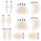 12 Pièces Pansement Ampoule,Pansement Hydrocolloïde,Pansement Ampoule Pied,Pansements Ampoules,Pansements Hydrocolloïde Gel Bandages,pour Prévenir ou Soulager Ampoules (6 Styles,2 Chacun)