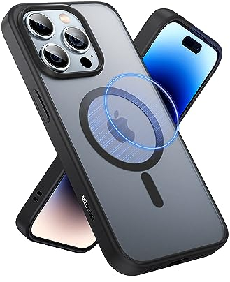 UGREEN Magnetische Handyhülle für iPhone 15 Pro Max 6,7 Zoll Kompatibel mit MagSafe, Keine Vergilbung, durchscheinende Matt Schutzhülle, Dünne Stoßfeste Handy Hülle