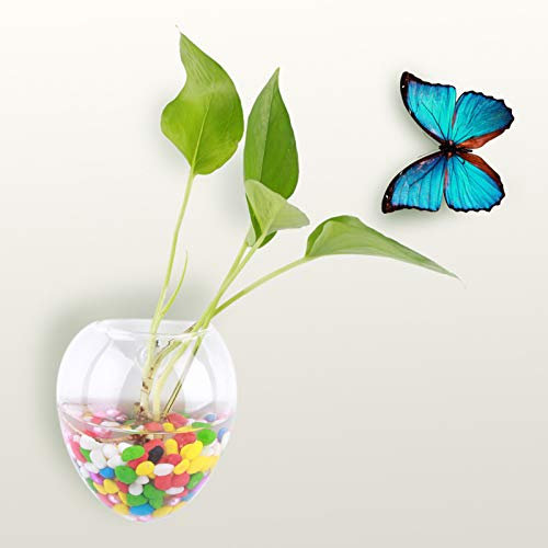 Xnferty Jardinières Suspendues Plantes Fleurs Vase en Verre Conteneur Mural Stations de Propagation Glasseam pour Plantes Station de Propagation Moderne Jardinières Murales Vases(Forme de Souris)