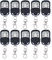 Lot de 10 télécommandes - 433 MHz - Ouvre-porte électrique à clonage pour portail coulissant automatique - Ouvre-porte de garage