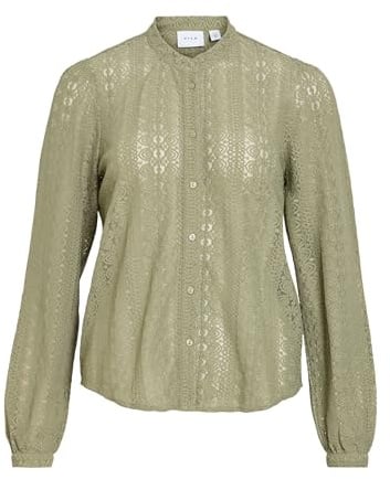 Vila Damen Vila Female Hemd Vichikka Spitzen Bluse