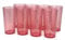 Yalin Lot de 8 gobelets en plastique acrylique de 700 ml, réutilisables, empilables, sans BPA, incassables, passent au lave-vaisselle (rose)