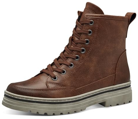 MARCO TOZZI Damen Stiefeletten zum Schnüren Flach mit Reißverschluss