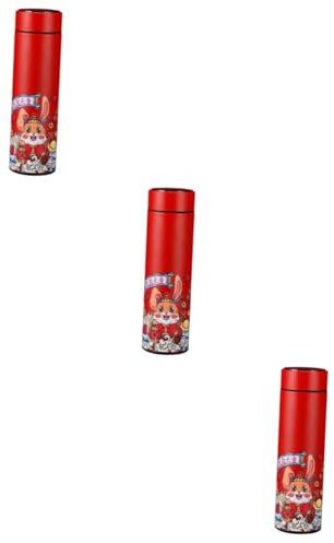 Zerodeko 3 Bottiglie Termiche Isolate in Acciaio Inossidabile Con Perdite - Tazza Per Esterni
