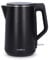 Nedis 1.5L Electric Kettle with Double Walled Insulation, Boil-Dry Protection and Limescale Filter for Fresher Water, 2200W - Black